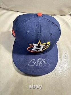 Alex Bregman Game Used Worn Signed City Connect Hat Houston Astros