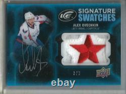 Alex Ovechkin 16/17 Upper Deck Ice Autograph Game Used Jersey Logo Patch #3/3