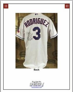 Alex Rodriguez Game Used Worn Jersey Texas Rangers 2003 Signed & Inscribed