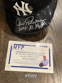 Alex Rodriguez Yankees Game Used Helmet Signed 2007 AL MVP (Not Used Replica)