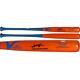 Amed Rosario Mets Signed Gu Orange And Blue Victus Bat & 2019 Game Used Insc