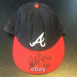 Andres Galarraga Signed 1998 Game Used Atlanta Braves Hat Cap PSA DNA COA