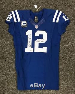 Andrew Luck 2015 Game Used Autographed Indianapolis Colts Jersey PANINI COA