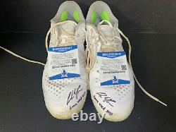 Andrew Vaughn White Sox Auto Signed 2021 ROOKIE Game Used Cleats BECKETT COA