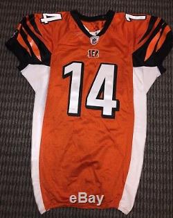 Andy Dalton Cincinnati Bengals Game Used Worn Rookie Jersey Photo Match Signed