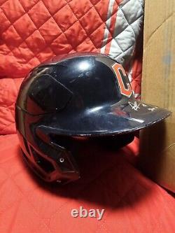 Angel Contreras Jr SIGNED AND INSCRIBED Game Used Guardians HELMET