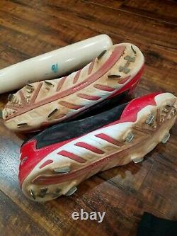 Angels Tommy La Stealla Autographed Signed Game Used Bat and Cleats COA