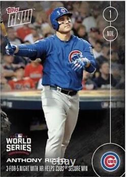 Anthony Rizzo Signed Game Used Cubs 2016 World Series Ball Game 6 Fanatics/mlb