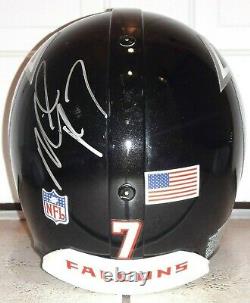 Atlanta Falcons #7 Michael Vick Signed Game Used / Worn NFL Helmet Autograph