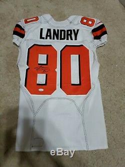 Autographed Jarvis Landry Game Used game Worn Cleveland Browns Jersey 9/16/2018