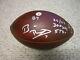 Ben Roethlisberger Auto Signed Nfl Game Used Football 10/2/16 Steelers With 3 Insc