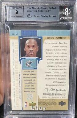BGS 8.5/9 MICHAEL JORDAN 2002/03 SP Game Used Patch Auto #d 23/50 JERSEY # 1/1