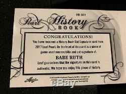 Babe Ruth 1/1 Game Used Bat Barrel Auto Autograph Signed Yankee Masterpiece LOOK