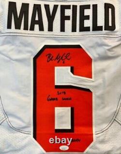 Baker Mayfield Autographed Game Used Rookie Jersey