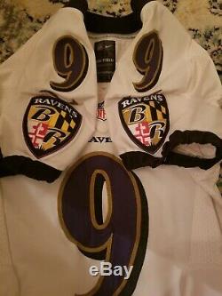 Baltimore Ravens Justin Tucker Nike Game Used/Worn Jersey Autographed