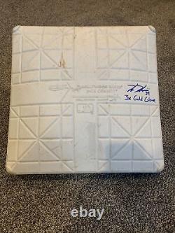 Blue Jays/Rays Game Used Spring Training Base Signed By Kevin Kiermier