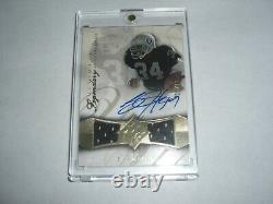 Bo Jackson 08 Ud Ultimate Legendary Game Used Dual Jersey Auto 15/15 Signed Card