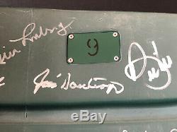 Boston Red Sox Signed Fenway Park #9 Game Used Seatback 21 Autographs MLB CERT