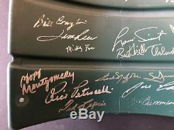 Boston Red Sox Signed Fenway Park #9 Game Used Seatback 21 Autographs MLB CERT