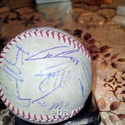Boston Red Sox Top Prospects Autographed Signed Game Used Baseball