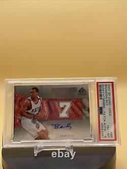 Brandon Roy Auto 2007 SP Game Used Significant Numbers Patch Auto #1/7 PSA 8