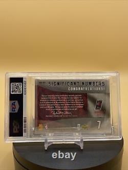 Brandon Roy Auto 2007 SP Game Used Significant Numbers Patch Auto #1/7 PSA 8