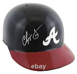 Braves Chipper Jones Authentic Signed 8/6/2010 Game Used Batting Helmet RPM