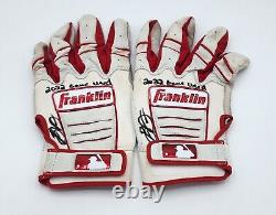 Brendan Donovan Auto Signed Game Used 2022 Batting Gloves Cardinals Beckett COA