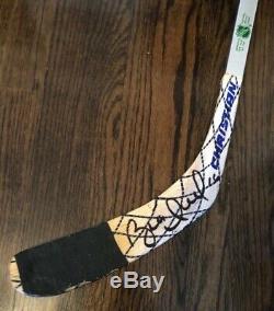 Brett Hull Game Used Signed Stick/ Rare Early St Louis Blues / Loa