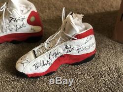 Bulls Michael Jordan Signed Game Used 1997-98 Nike Air Jordan XIII Shoes