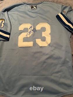 Burlington Royals game used/worn Nolan watson jersey signed