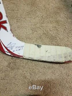 CAREY PRICE 12-7-10 Signed Montreal Canadiens PM Game Used Hockey Stick NHL COA