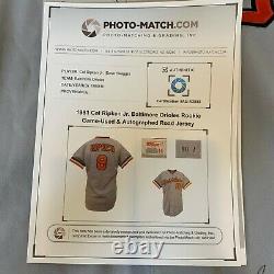 Cal Ripken Jr 1981 Rookie Game Used Jersey Signed Earliest One Known PSA DNA COA