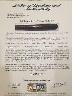 Cal Ripken Jr Game Used Bat, old school 1983! SIGNED and PSA/DNA Grade 9