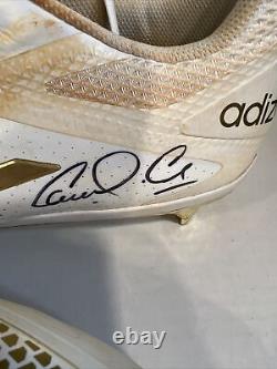 Carlos Correa Autographed Game Used Cleats Fanatics COA Adidas Astros 2x Signed