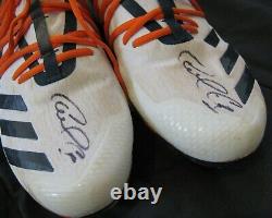 Carlos Correa Game Used Worn Autographed Signed Adidas Custom Cleats COA