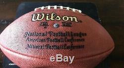 Carolina Panthers ERIC DAVIS SIGNED Ball Game Used Presentation Football LOA