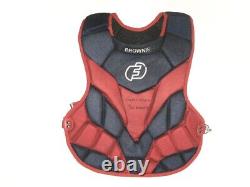 Cesar Rodriguez 2021 Fcl Braves Game Worn Used Signed Force3 Pro Chest Protector