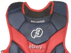Cesar Rodriguez 2021 Fcl Braves Game Worn Used Signed Force3 Pro Chest Protector