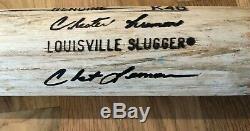 Chet Lemon game used signed bat 1984 Detroit Tigers, JSA, autographed, uncracked