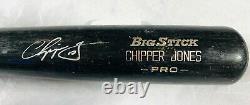 Chipper Jones Signed Game Used Bat PSA/DNA Graded 8.5 GU and PSA ITP Autograph
