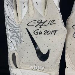 Chris Godwin autographed signed Game Used Gloves NFL Tampa Bay Buccaneers LOA