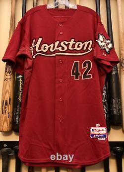 Chris Sampson Signed 2009 JRD Game Used Astros Jersey MLB Authenticated