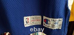 Chris Webber Golden State Warriors Signed Rookie Game Used Jersey Mullen loa