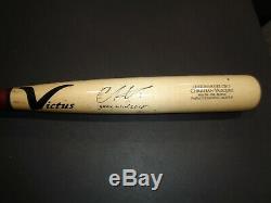 Christian Vazquez Boston Red Sox Autographed GAME USED Bat Inscribed coa=JSA