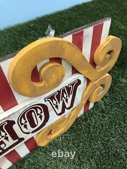 Circus Enjoy The Show Fairground Style Sign Party Prop Games Decoration CR