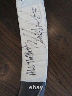 Clarke Wilm Calgary Flames Game Used & Signed NHL Easton T-Flex Hockey Stick