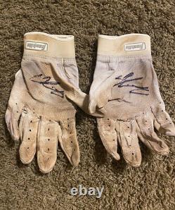 Colt Keith Signed Game Used Autographed 2022 AFL Batting Gloves Tigers With PROOF