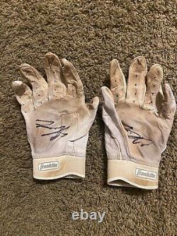 Colt Keith Signed Game Used Autographed 2022 AFL Batting Gloves Tigers With PROOF