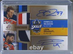 Connor McDavid / Leon Draisaitl 2020-21 SP Game Used ALL STAR DUAL AUTO PATCH /5